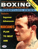 Ingemar Johansson Autographed Boxing Illustrated Magazine Cover PSA/DNA #S49197
