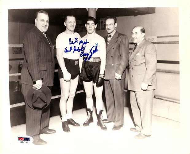 Tony Zale Autographed 8x10 Photo PSA/DNA #S50762