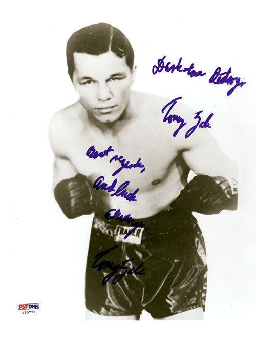 Tony Zale Autographed 8x10 Photo PSA/DNA #S50771