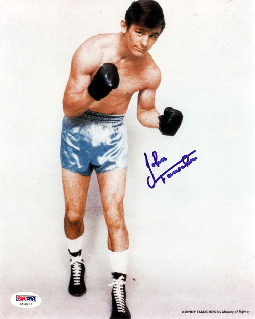 Johnny Famechon Autographed 8x10 Photo PSA/DNA #S50813