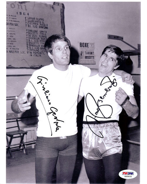 Nino Benvenuti & Guliand Gemma Autographed 8x10 Photo PSA/DNA #S50832