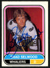 Brad Selwood Autographed 1975-76 WHA O-Pee-Chee Rookie Card #82 New England Whalers SKU #151324