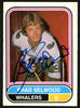 Brad Selwood Autographed 1975-76 WHA O-Pee-Chee Rookie Card #82 New England Whalers SKU #151325