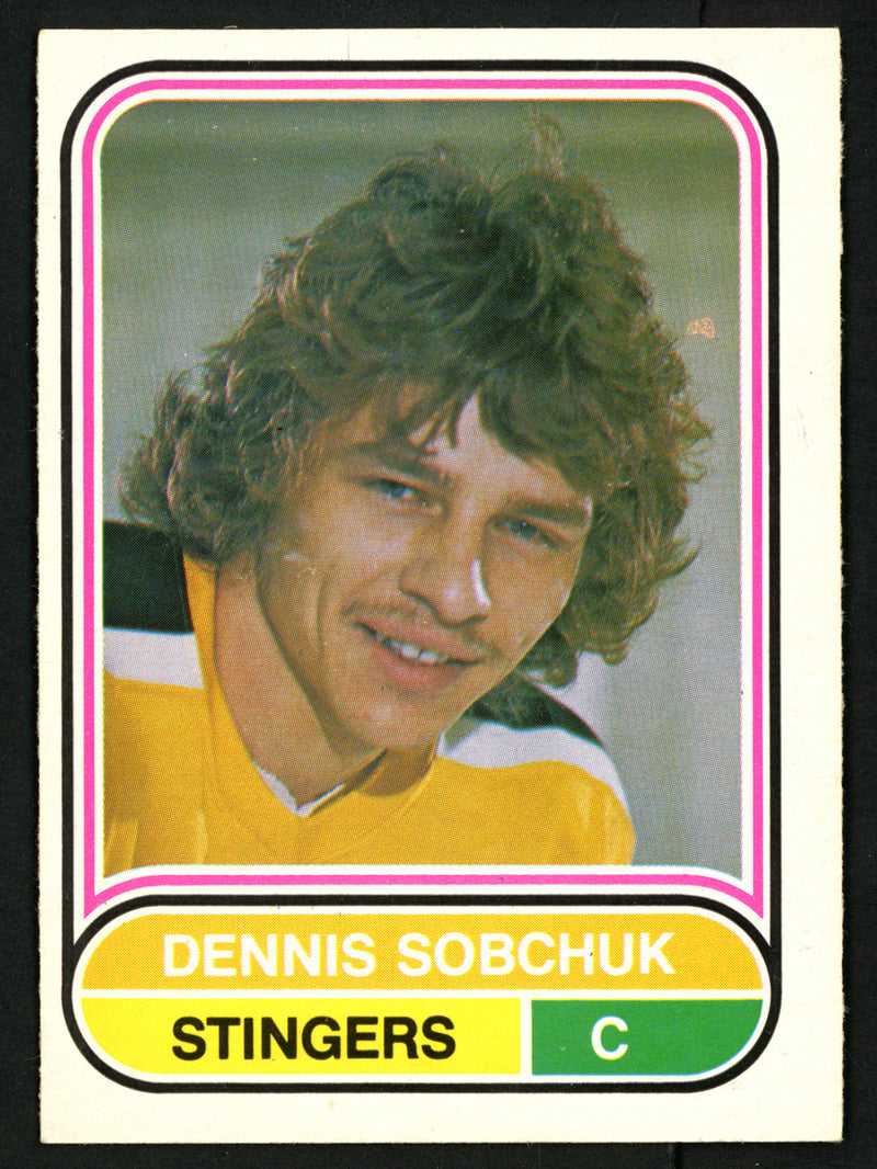 Dennis Sobchuk Autographed 1975-76 WHA O-Pee-Chee Card #115 Cincinnati Stingers SKU #151331