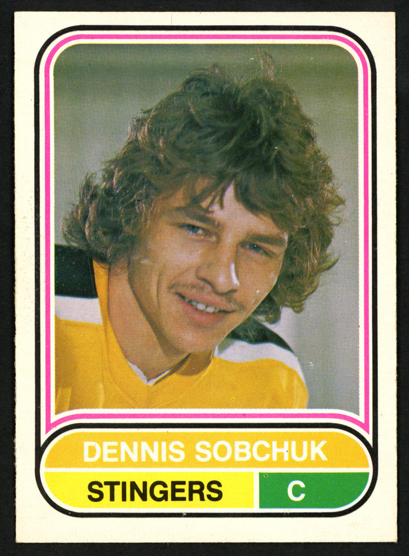 Dennis Sobchuk Autographed 1975-76 WHA O-Pee-Chee Card #115 Cincinnati Stingers SKU #151330