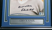 Chuck Knox Autographed Framed 8x10 Photo Seattle Seahawks "Best Wishes" MCS Holo Stock #253366