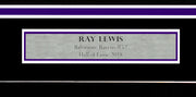Baltimore Ravens Ray Lewis Autographed Framed White Jersey JSA Stock #252811