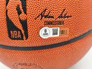 Allen Iverson Autographed Authentic Series Indoor/Outdoor Basketball Philadelphia 76ers Beckett BAS Witness Stock #253645
