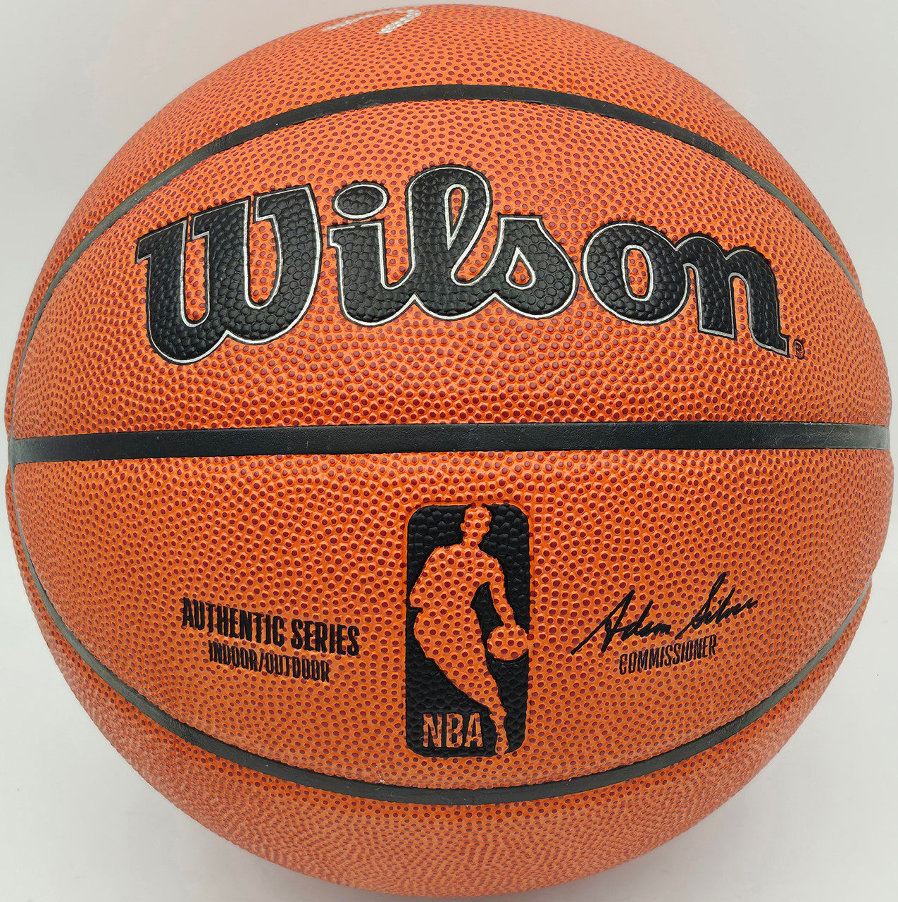 Allen Iverson Autographed Authentic Series Indoor/Outdoor Basketball Philadelphia 76ers Beckett BAS Witness Stock #253645