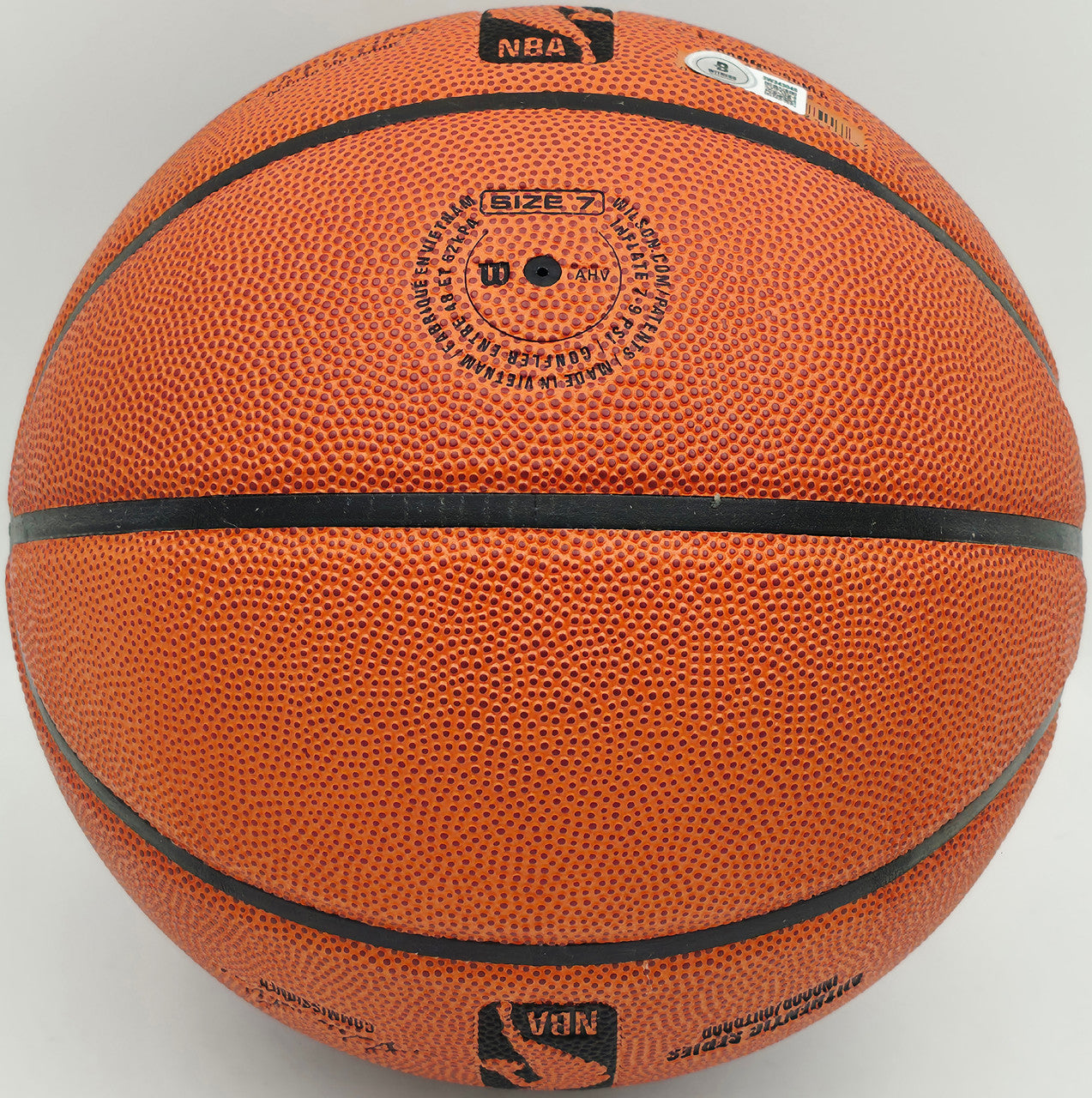 Allen Iverson Autographed Authentic Series Indoor/Outdoor Basketball Philadelphia 76ers Beckett BAS Witness Stock #253645