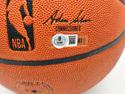 Allen Iverson Autographed Authentic Series Indoor/Outdoor Basketball Philadelphia 76ers Beckett BAS Witness Stock #253646