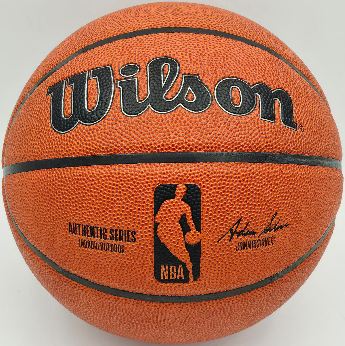 Allen Iverson Autographed Authentic Series Indoor/Outdoor Basketball Philadelphia 76ers Beckett BAS Witness Stock #253646