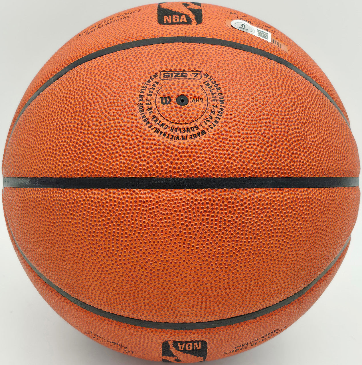 Allen Iverson Autographed Authentic Series Indoor/Outdoor Basketball Philadelphia 76ers Beckett BAS Witness Stock #253646