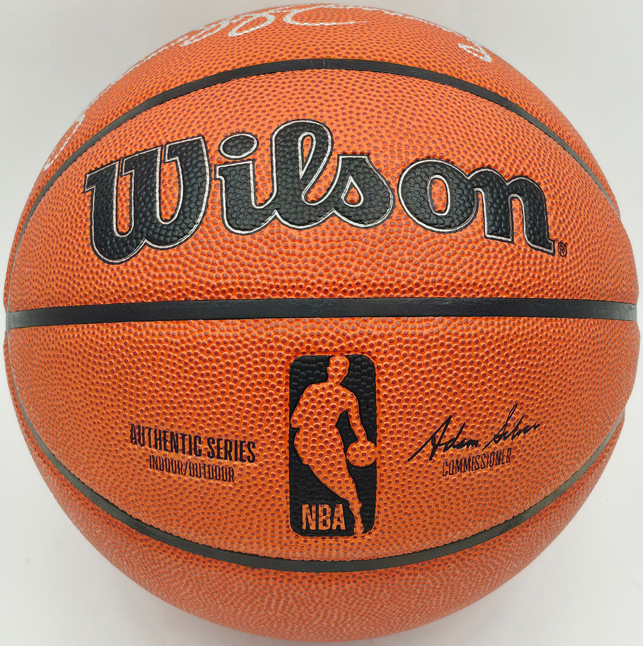 Julius "Dr. J" Erving Autographed Authentic Series Indoor/Outdoor Basketball Philadelphia 76ers Beckett BAS Witness Stock #253708