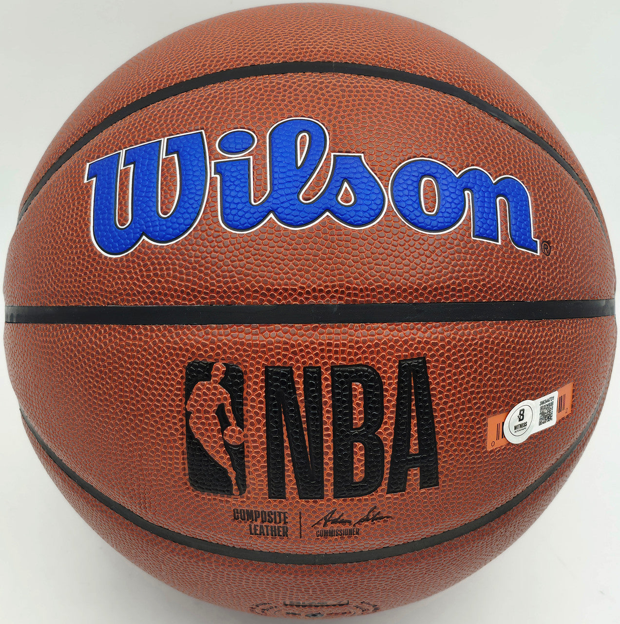 Julius "Dr. J" Erving Autographed Composite Leather Philadelphia 76ers Logo Basketball Beckett BAS Witness Stock #253709