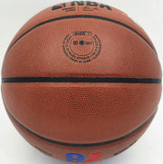 Julius "Dr. J" Erving Autographed Composite Leather Philadelphia 76ers Logo Basketball Beckett BAS Witness Stock #253709