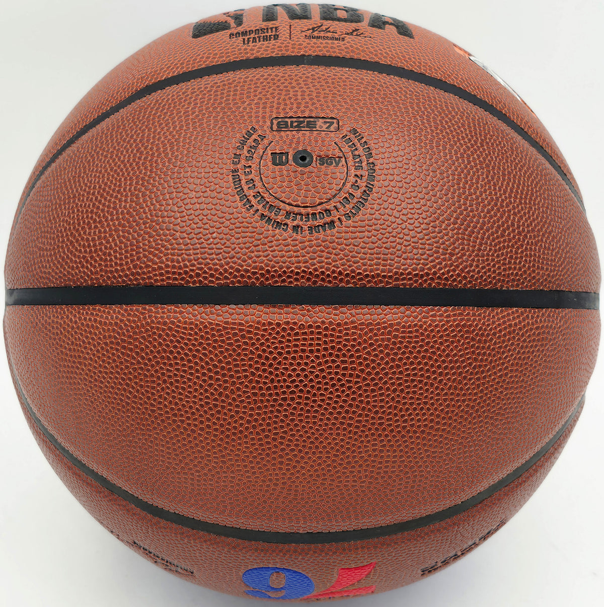 Julius "Dr. J" Erving Autographed Composite Leather Philadelphia 76ers Logo Basketball Beckett BAS Witness Stock #253709