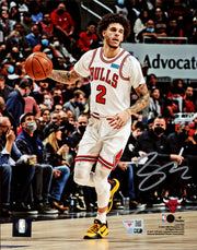 Lonzo Ball Autographed 8x10 Photo Chicago Bulls Fanatics Holo Stock #253924
