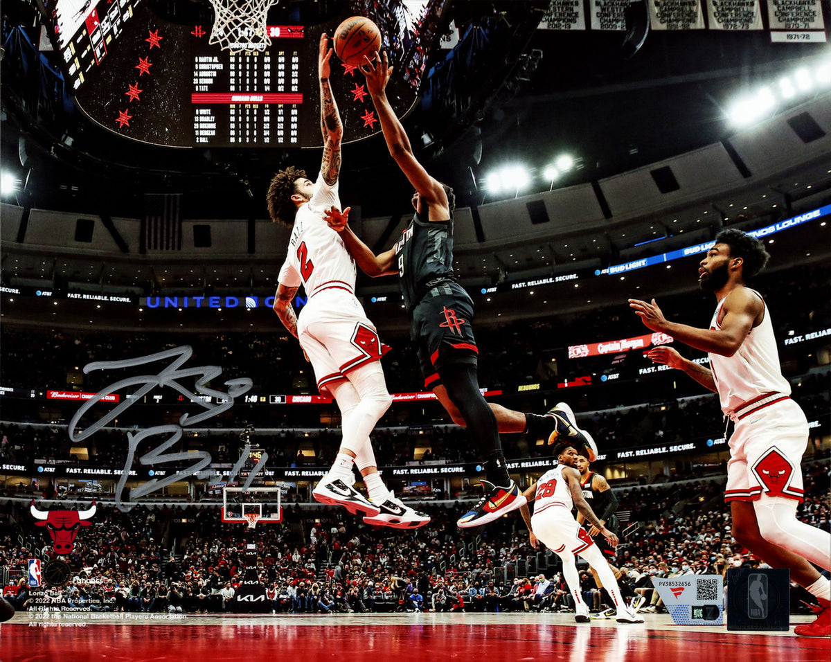 Lonzo Ball Autographed 8x10 Photo Chicago Bulls Fanatics Holo Stock #253925