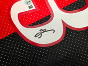 Philadelphia 76ers Allen Iverson Autographed Black & Red Authentic Mitchell & Ness 2000-01 HWC Swingman Split Jersey Size L Beckett BAS Witness Stock #253623