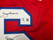 Philadelphia 76ers Julius "Dr. J" Erving Autographed Red Jersey Beckett BAS Witness Stock #253704