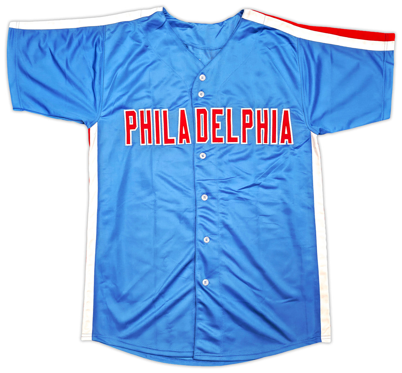 Philadelphia Phillies Trea Turner Autographed Blue Jersey Beckett BAS Witness Stock #253901
