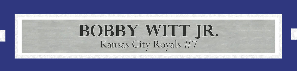 Bobby Witt Jr. Autographed Framed 16x20 Photo Kansas City Royals Beckett BAS Witness Stock #254232