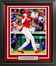 Elly De La Cruz Autographed Framed 16x20 Photo Cincinnati Reds HR Swing Beckett BAS Witness Stock #254239