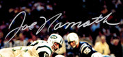 Joe Namath Autographed Framed 16x20 Photo New York Jets Beckett BAS Witness Stock #254243