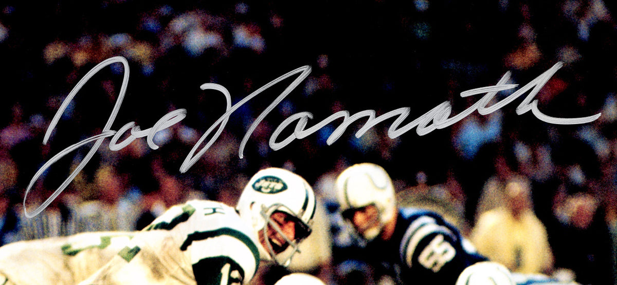 Joe Namath Autographed Framed 16x20 Photo New York Jets Beckett BAS Witness Stock #254243