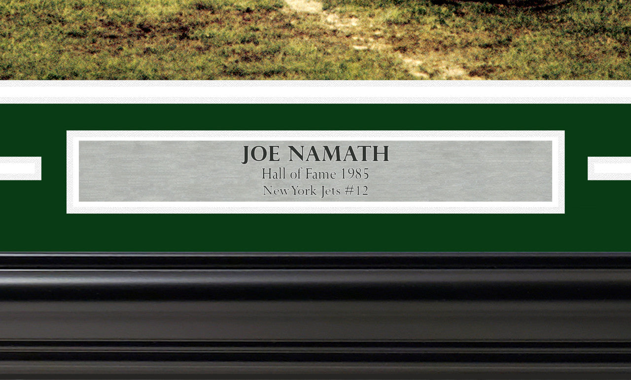 Joe Namath Autographed Framed 16x20 Photo New York Jets Beckett BAS Witness Stock #254243