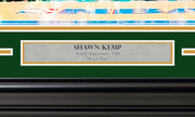 Shawn Kemp Autographed Framed 16x20 Photo Seattle Supersonics Slam Dunk Contest MCS Holo Stock #254256