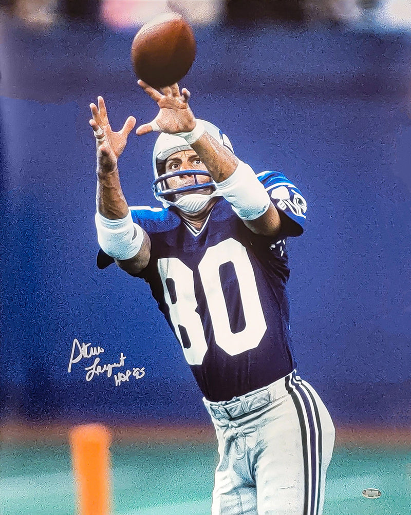Steve Largent Autographed Framed 16x20 Photo Seattle Seahawks "HOF 95" MCS Holo Stock #254262