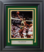 Gus Williams Autographed Framed 8x10 Photo Seattle Supersonics MCS Holo Stock #254273