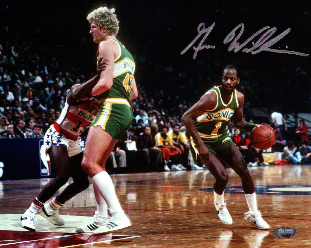 Gus Williams Autographed Framed 8x10 Photo Seattle Supersonics MCS Holo Stock #254274