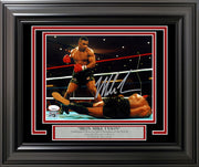 Mike Tyson Autographed Framed 8x10 Photo Standing Over JSA Stock #254291