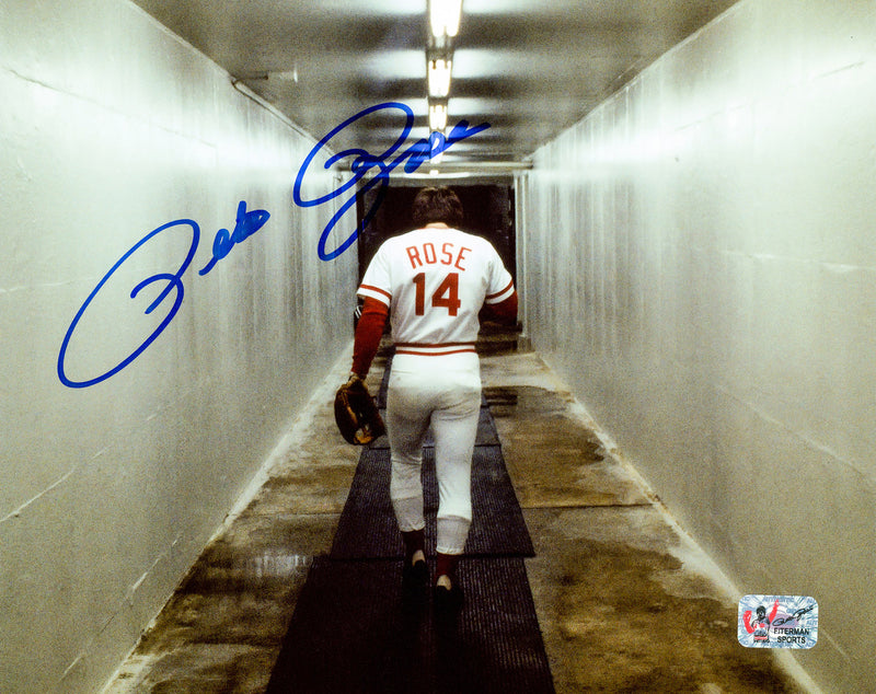 Pete Rose Autographed Framed 8x10 Photo Cincinnati Reds PR Holo Stock #254293