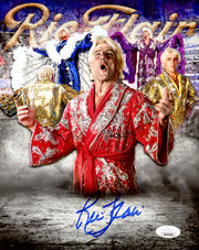 Ric Flair Autographed Framed 8x10 Photo WWE JSA Stock #254296