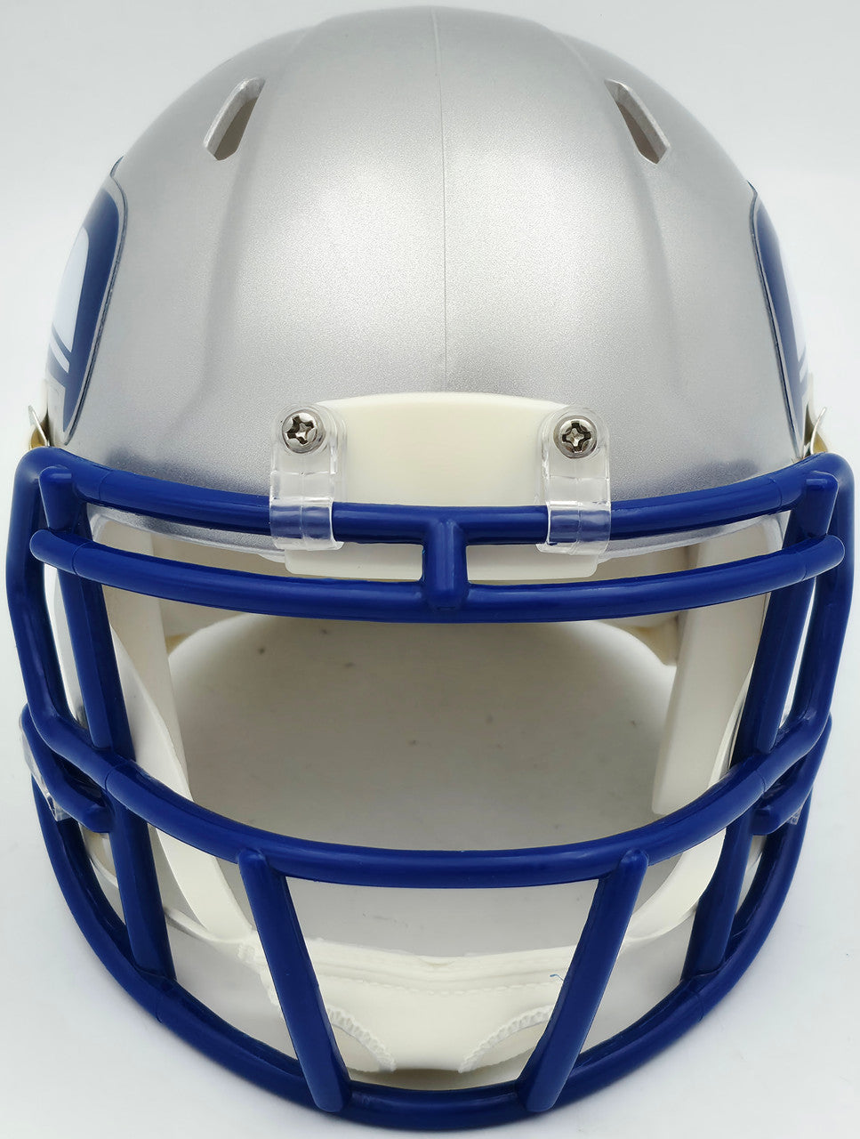 Brian Blades Autographed Seattle Seahawks 1983-01 Throwback Silver Speed Mini Helmet MCS Holo Stock #253615