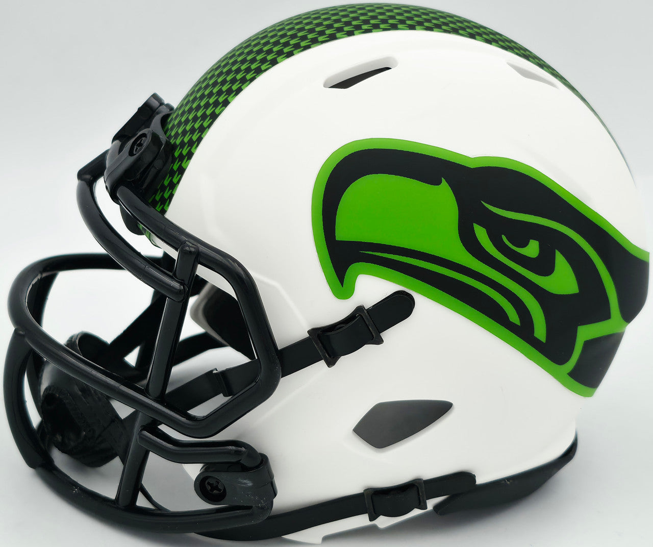 Brian Blades Autographed Seattle Seahawks Lunar Eclipse White Speed Mini Helmet MCS Holo Stock #253616