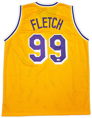 Fletch Chevy Chase Autographed Yellow Jersey Beckett BAS QR Stock #253590