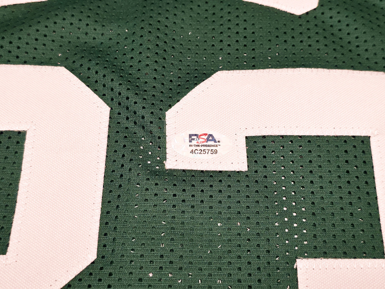 Boston Celtics Larry Bird Autographed Green Jersey PSA/DNA ITP Stock #253569