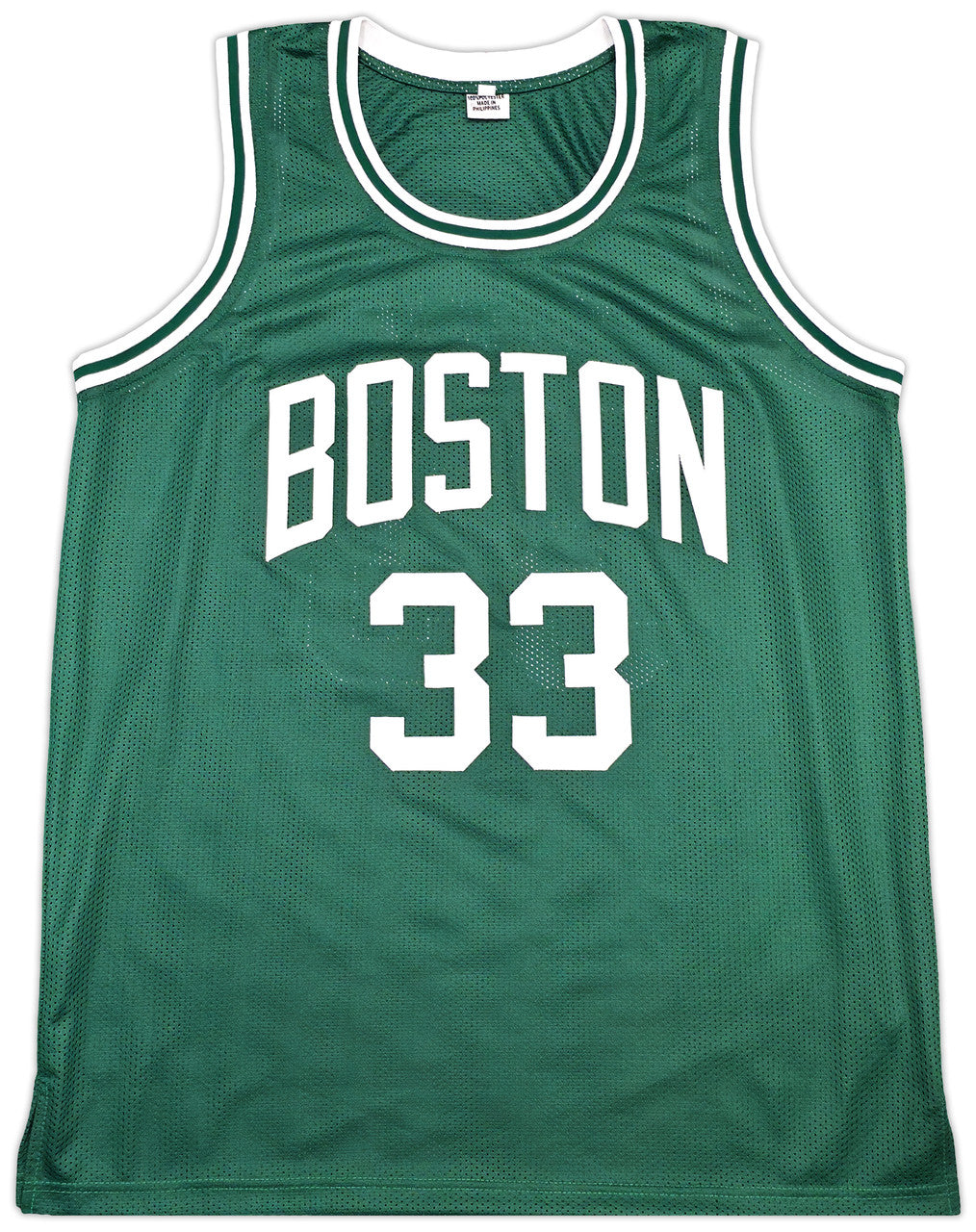 Boston Celtics Larry Bird Autographed Green Jersey PSA/DNA ITP Stock #253569