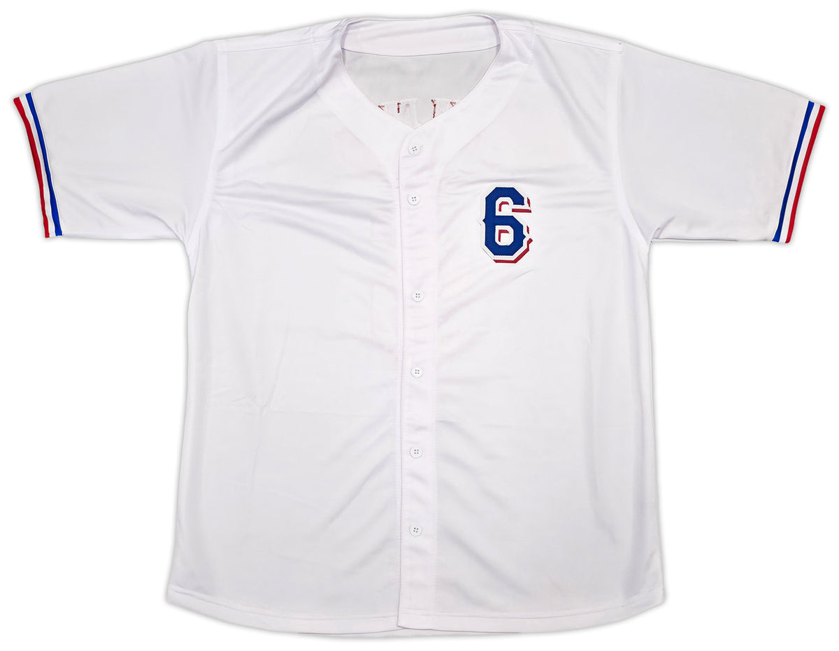 Texas Rangers Josh Jung Autographed White Jersey Beckett BAS Witness Stock #253565