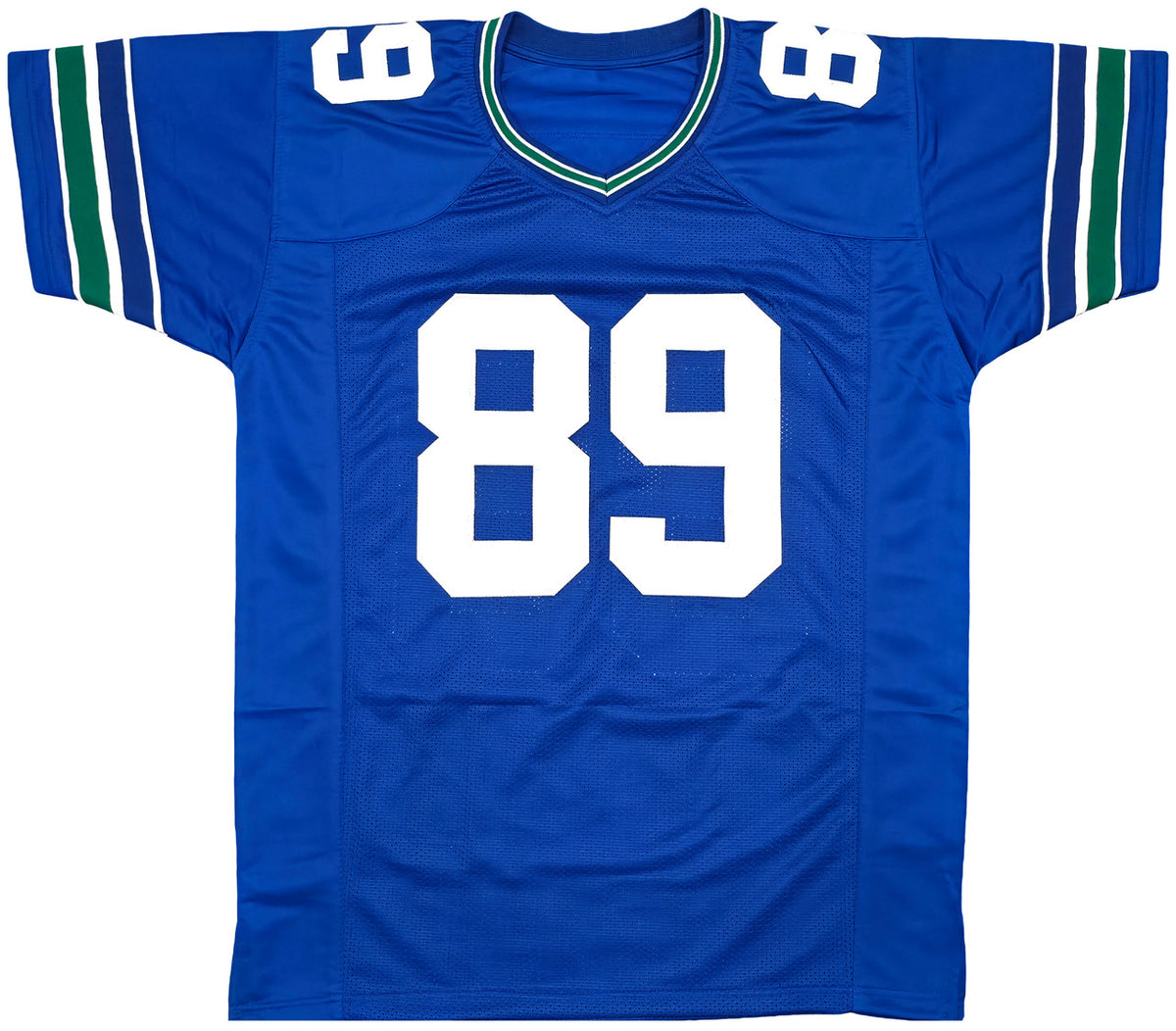 Seattle Seahawks Brian Blades Autographed Throwback Blue Jersey MCS Holo Stock #253617
