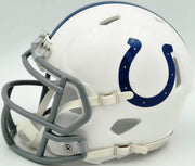 Jonathan Taylor Autographed Indianapolis Colts White Speed Mini Helmet Beckett BAS Witness Stock #254431