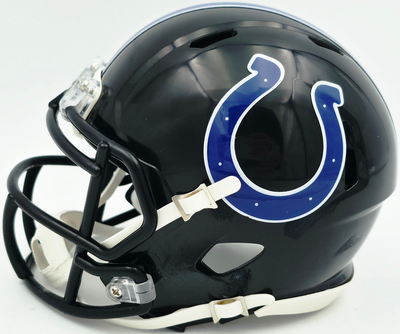 Jonathan Taylor Autographed Indianapolis Colts 2023 Alternate Black Speed Mini Helmet Beckett BAS Witness Stock #254432