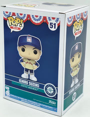 Ichiro Suzuki Autographed Hall of Fame Funko Pop #51 Seattle Mariners IS Holo & Beckett BAS Witness Stock #254341