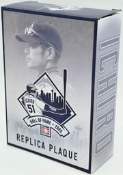 Ichiro Suzuki Autographed Replica Hall of Fame HOF Plaque Seattle Mariners IS Holo & Beckett BAS Witness Stock #254351