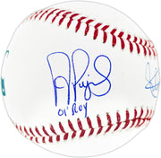 Ichiro Suzuki & Albert Pujols Autographed Official MLB Baseball "01 ROY" IS Holo & Beckett BAS Witness Stock #254350